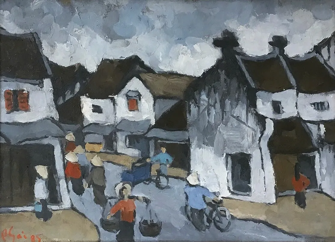 Cuộc sống tươi đẹp: Triển lãm nghệ thuật kỷ niệm Ngày Giải phóng Thủ đô - Ảnh 4.