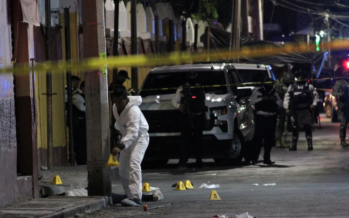 Hiện trường nơi ông Miguel Bahena - Thị trưởng thành phố Pisaflores - bị sát hại (Ảnh: Khaborwala)