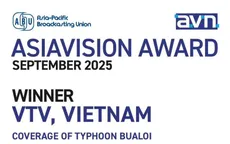 VTV được trao Giải thưởng Asiavision tháng 9